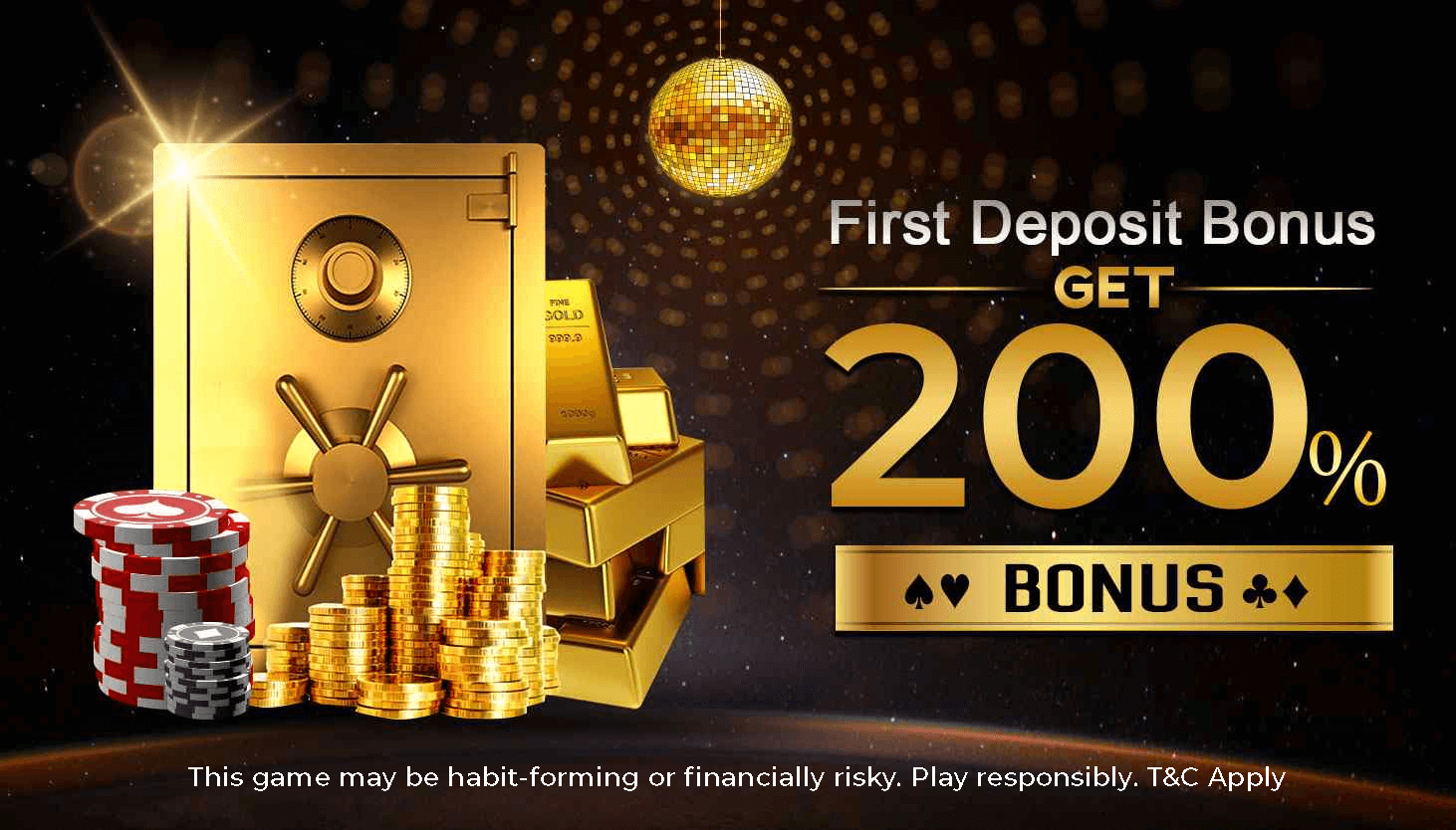 Match Your First Deposit Get A Bonus And Enjoy More Chances Of Winning