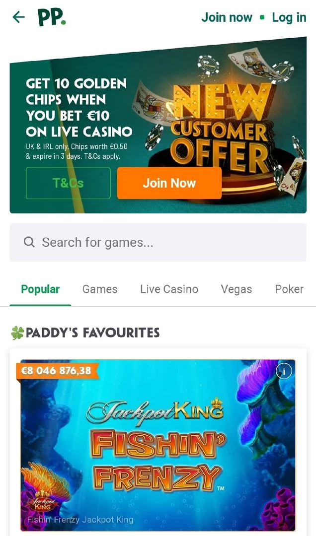 Paddy Power App