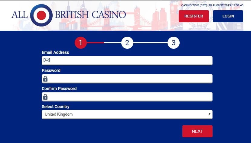 All British Casino Login