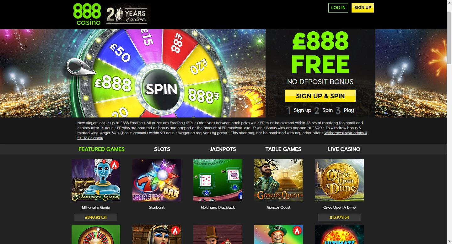 888 Casino Uk