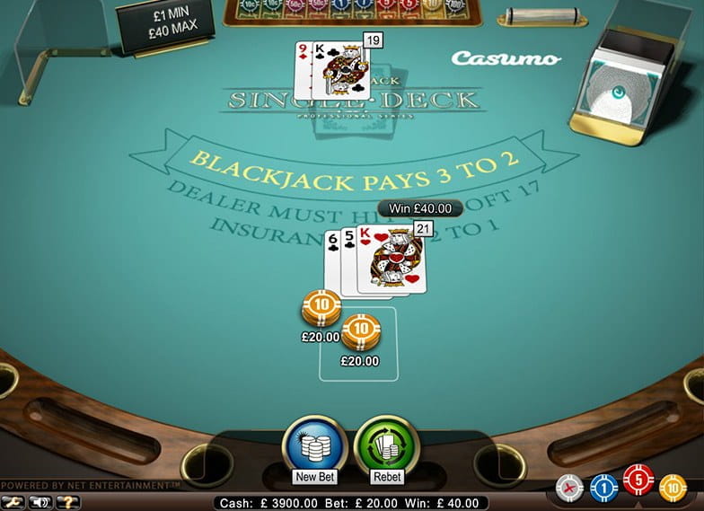 Single Deck Blackjack