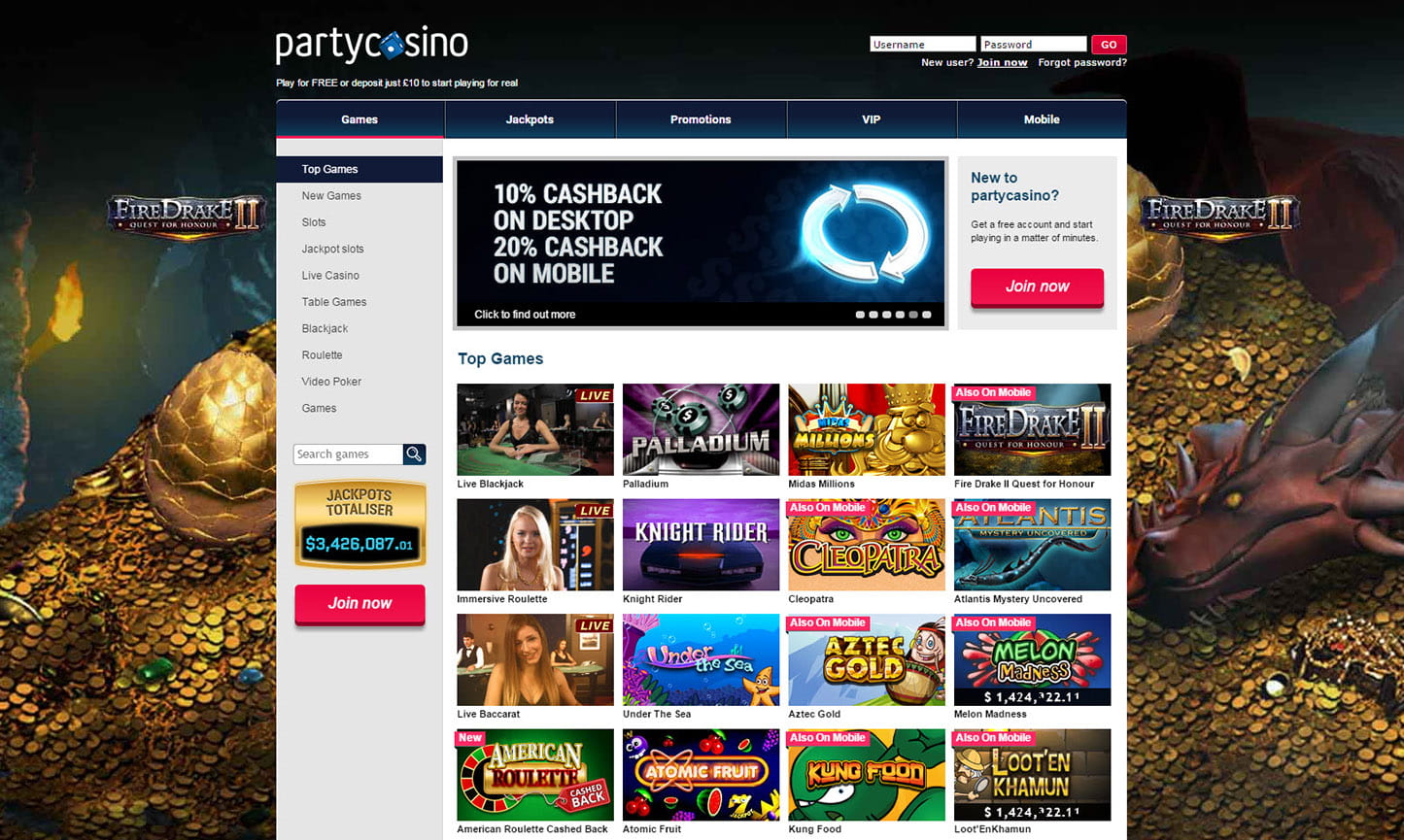 Party Casino Games