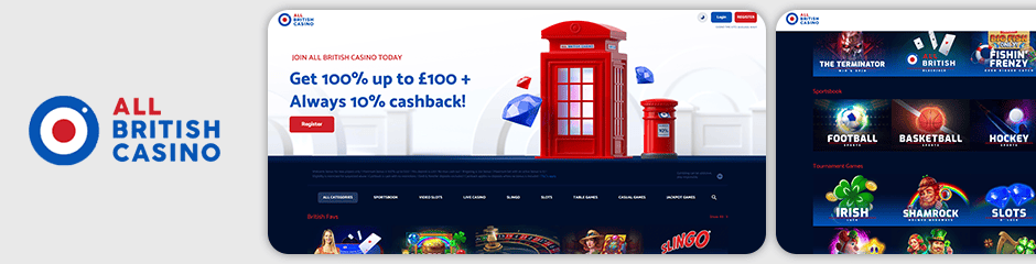 All British Casino Bonus Code