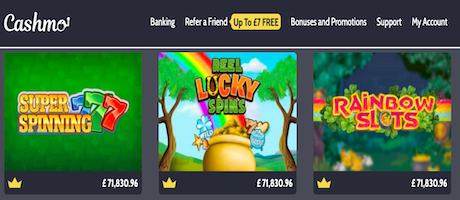 Cashmo Casino UK Online