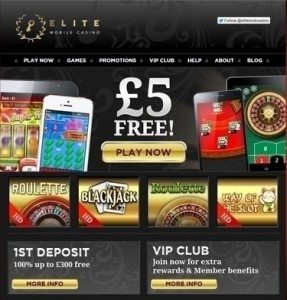 Elite Mobile sms via phone deposit payments