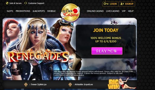 lucks casino online