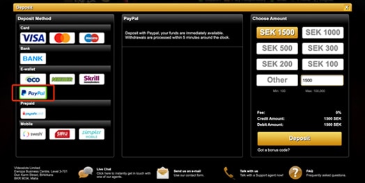 Casino Online PayPal
