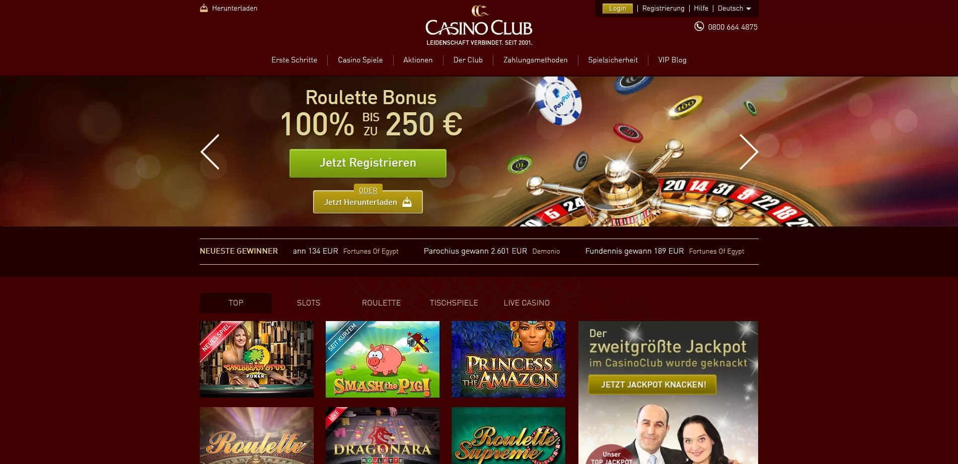 Casinoclub Live Casino