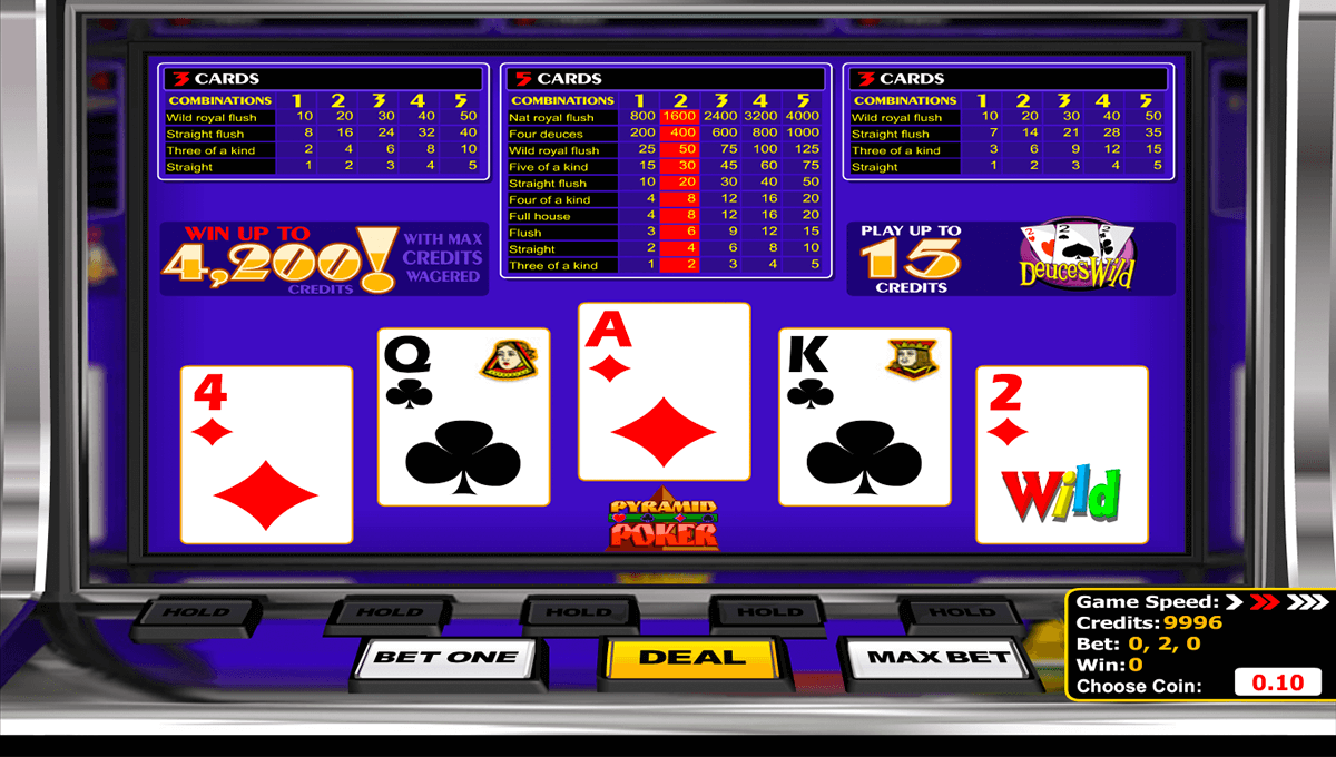 Deuces Wild Video Poker Play Free